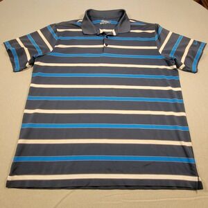 Nike Golf Tour‎ Performance Polo Shirt Dri-FIT Striped Men's Size XL Sleeve Logo